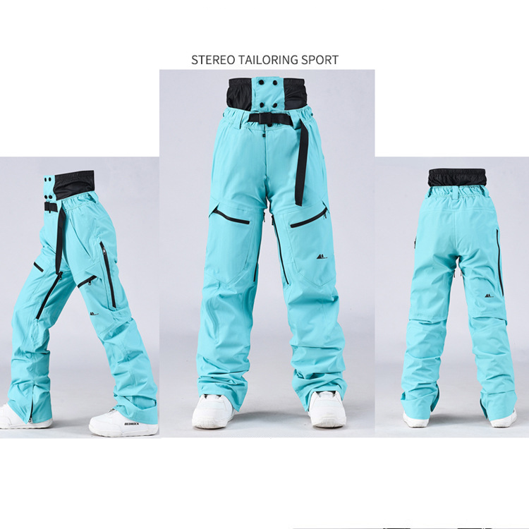 Trajes de esquí para mujeres y hombres, trajes de esquí de una o dos tablas y pantalones para exteriores de invierno, a prueba de viento, impermeables, cálidos y gruesos, nuevos modelos_voghion.com