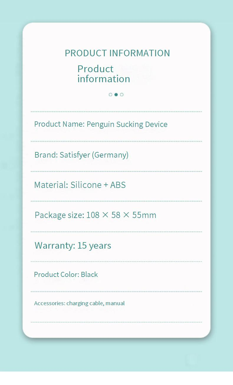 Sexspielzeug für Frauen Satisfyer Penguin weibliche Saugmassagegerät Masturbator Produkte für Erwachsene_voghion.com