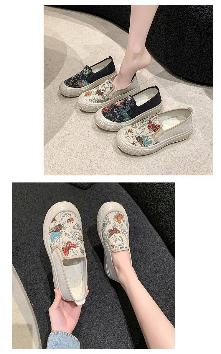 Neue Canvas-Damenschuhe für den Frühling 2025-1, dickbesohlt, modisch und lässig_voghion.com