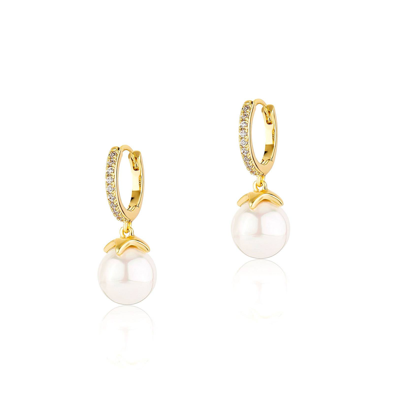 Oorbellen Licht Luxe Parel Oorbellen Voor Vrouwen All Match Micro Ingelegde Zirkonia Oorbellen_voghion.com