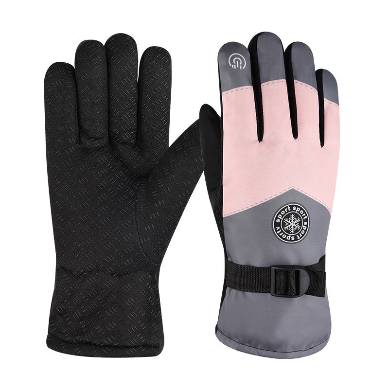 Ski Gloves For Men, Autumn And Winter, Outdoor Cycling, Motorcycle Riding, Thick Velvet And Warm Gloves_voghion.com