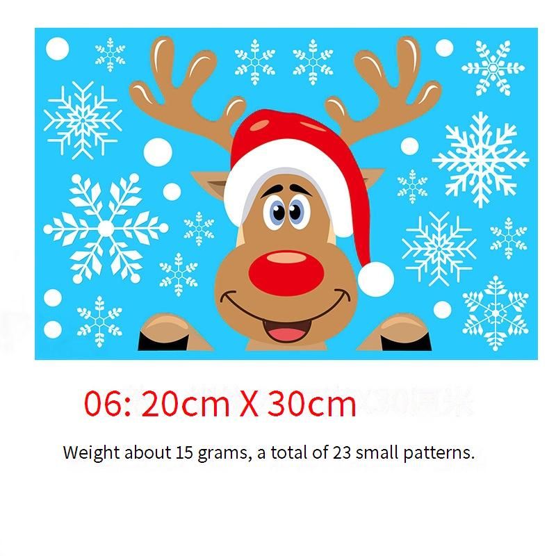 Weihnachts-Fensteraufkleber – 9 Farben, doppelseitige statische Aufkleber für Weihnachtsdekorationen, Wand- und Glasaufkleber, anpassbare Designs_voghion.com