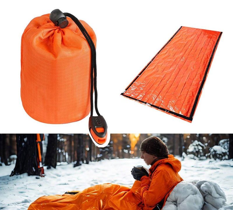 Sacco a pelo transfrontaliero Emergenza Campeggio Escursionismo Arrampicata All'aperto Ipotermia Isolamento Attrezzatura termica Sopravvivenza_voghion.com