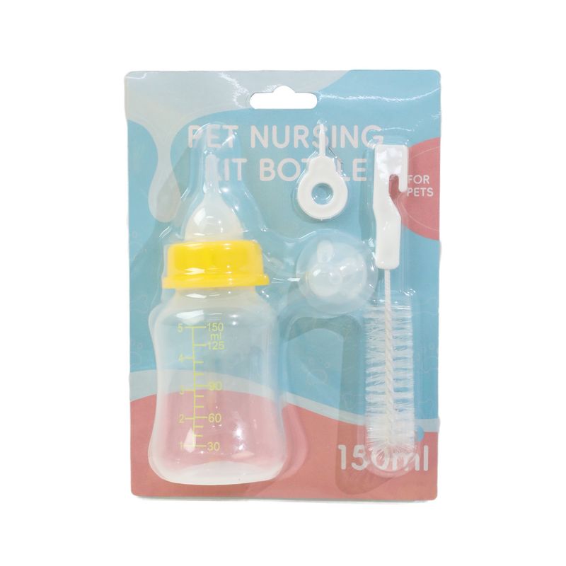 Stort Gourd Pet 150ml utskiftbart smokkbørstesett valpemelkflaske_voghion.com