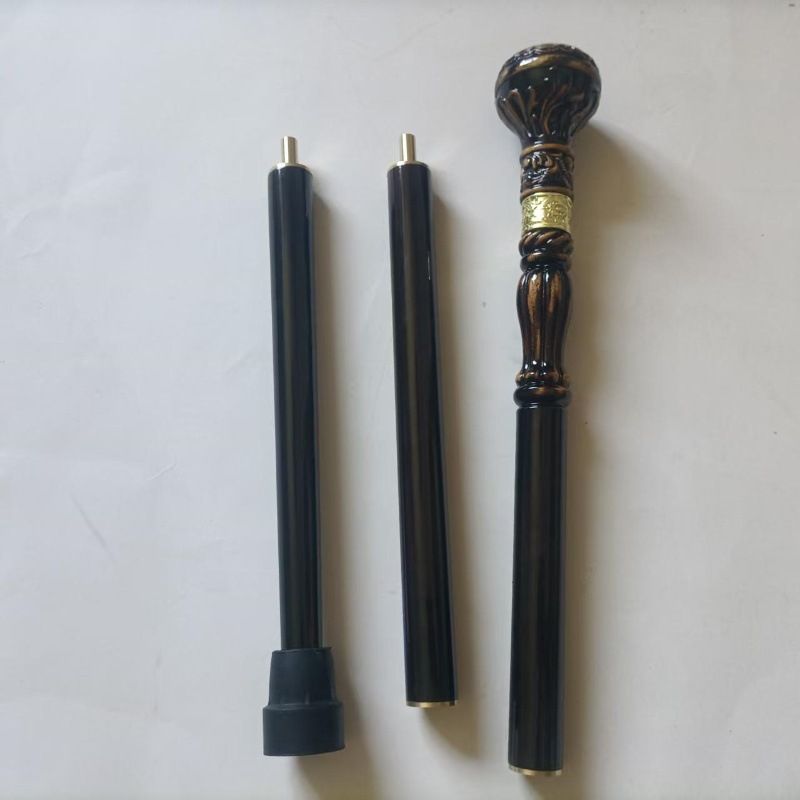 New Solid Round Head Beech Wood Carved Cane Wooden 3-Section Detachable Gentleman's Civilized Walking Stick_voghion.com
