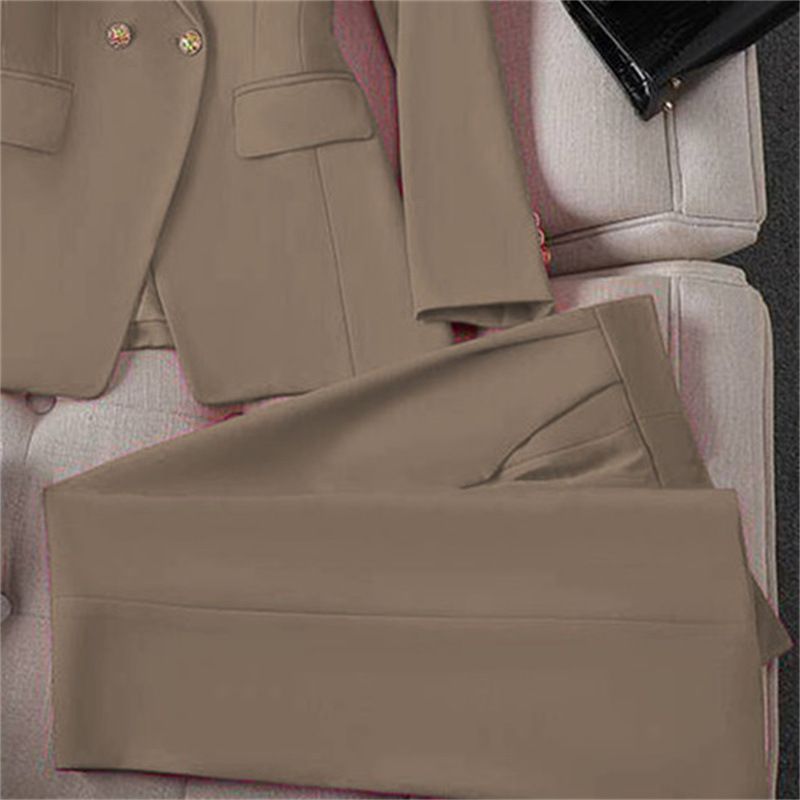 Women's Clothing Spring Red Suit Jacket Women's New Professional Temperament Commuter Small Fashion Suit Set_voghion.com