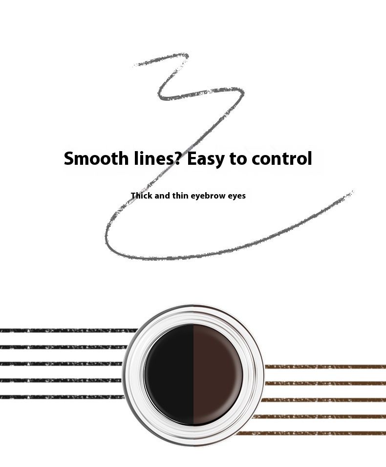 A. M. G Makeup Eyeliner in crema, setoso e liscio, illuminante per gli occhi, durevole, impermeabile, resistente al sudore, ad asciugatura rapida._voghion.com