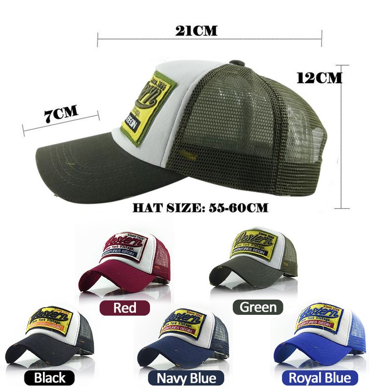 Șapcă de baseball Streetwear cu broderie cu litere, plasă, pentru tata, la modă, Snapback, hip hop, în aer liber, Y2K, camionetă, pălării, F2719 pentru_voghion.com