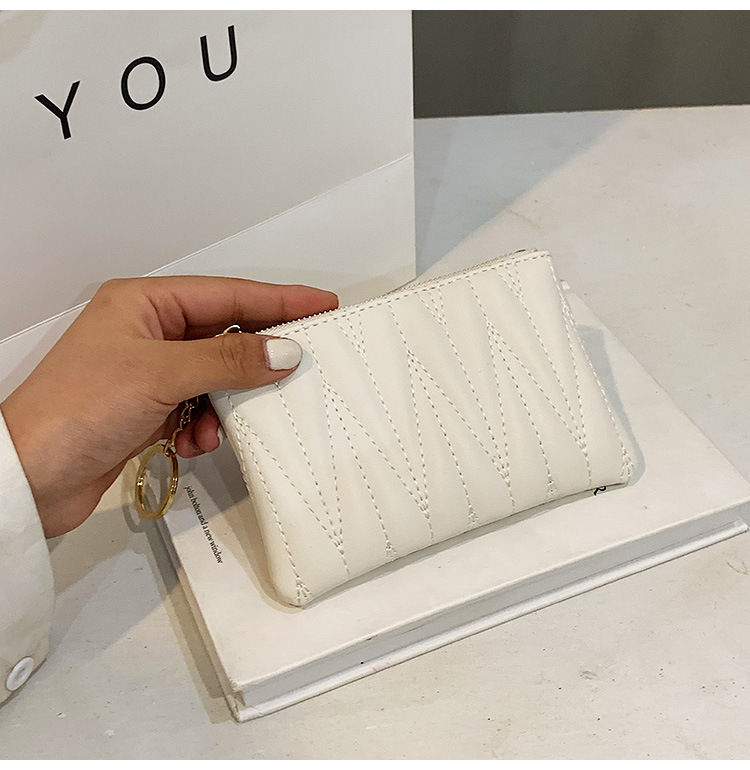 2023 Spring New Fashion Trend Short Wallet Women's Simple and Versatile Change Card Key Storage Bag_voghion.com