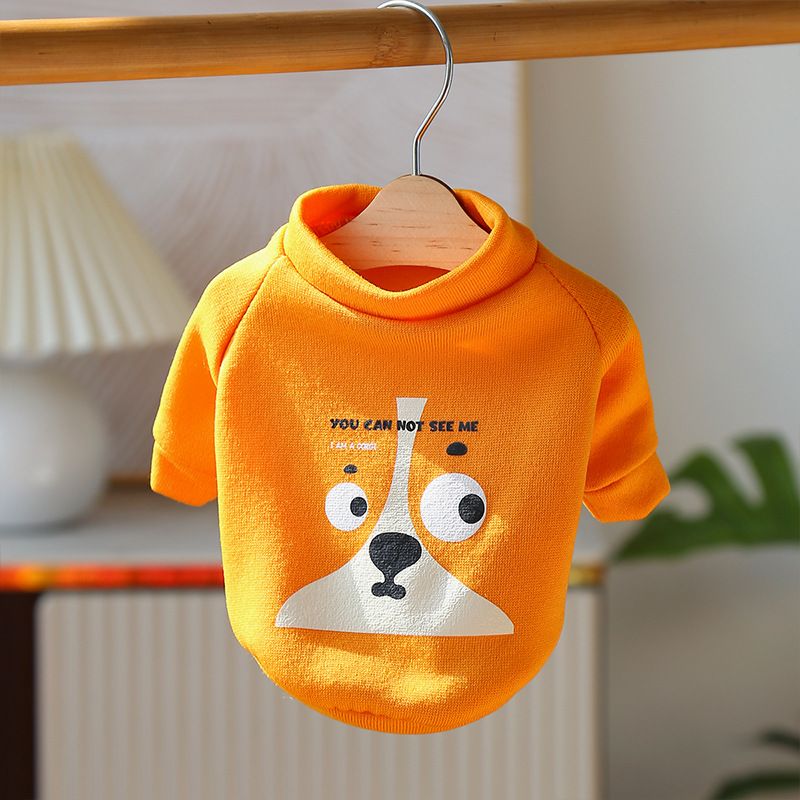 Felpa con cappuccio a due zampe per animali domestici, primavera, autunno e inverno, per cani e gatti, calda e calda, con stampa di cartoni animati, Teddy Bichon_voghion.com