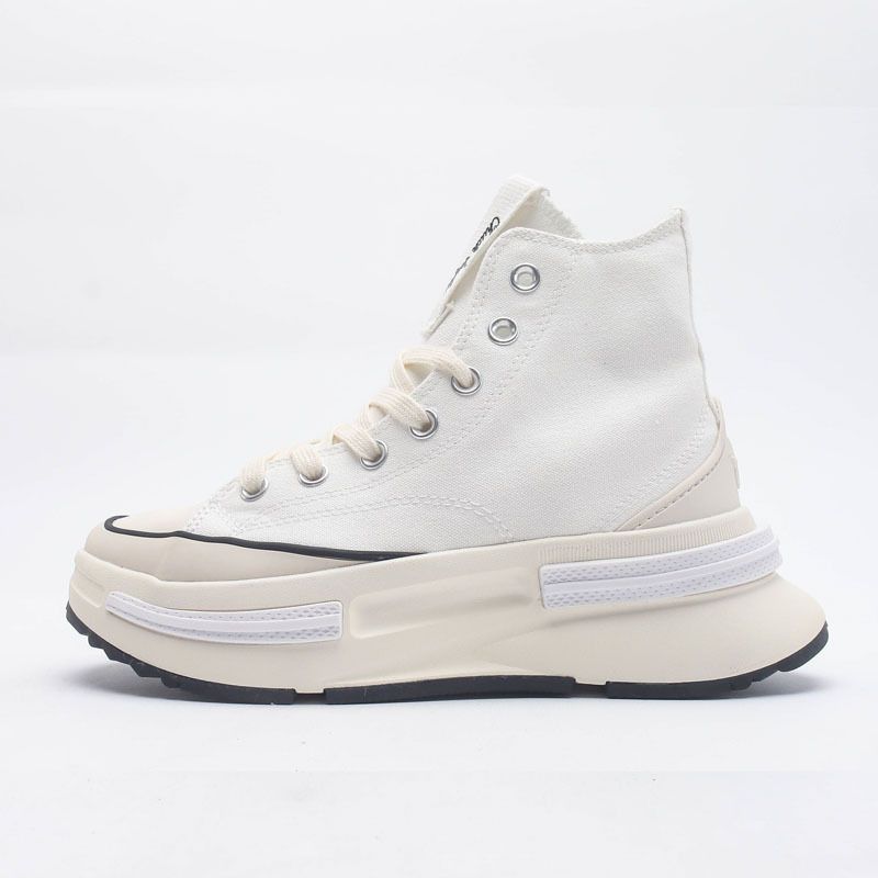 New New New 1970S, Sandwich Cookies, Thick Sole, Sponge Cake, High And Low Cut Canvas Shoes, Inner Height_voghion.com