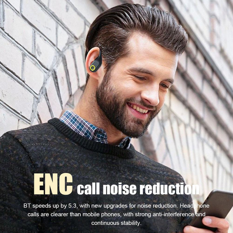 Fones de ouvido sem fio para jogos ANC Fones de ouvido esportivos com display LED Fone de ouvido com microfone embutido com ganchos para treino_voghion.com