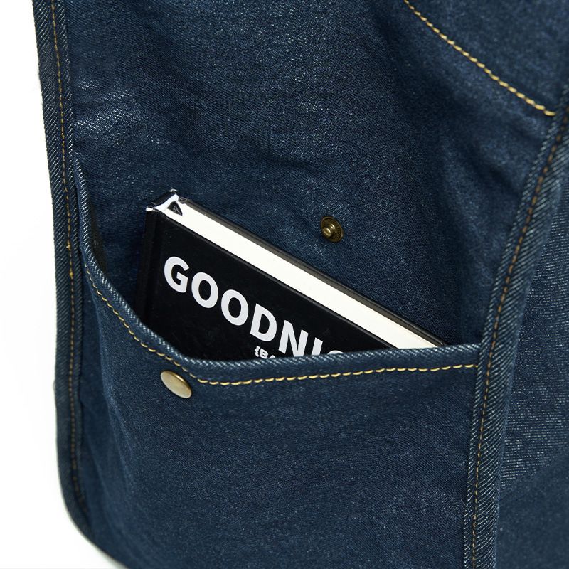 Borsa a tracolla in denim per donna, casual, grande capacità, leggera, da studente_voghion.com