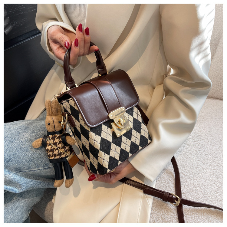 Senior sense of small bags female European and American trend niche mobile phone bag hundred with Crossbody bag small square bag_voghion.com