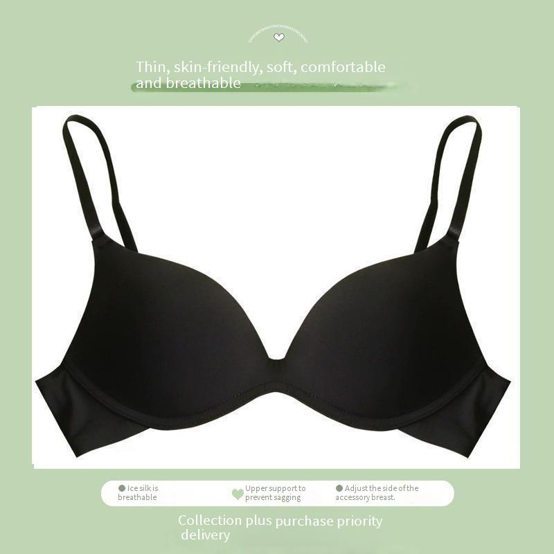 Women's Intimates Girl Underwear Small Chest Gathered Without Steel Ring Breathable Thin Style Uplift Seamless Smooth Sports Bra_voghion.com