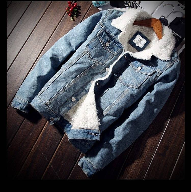 Giacca in denim foderata in pile da uomo – Cappotto invernale slim fit, caldo ed elegante (blu chiaro/blu scuro/nero, S–6XL)_voghion.com