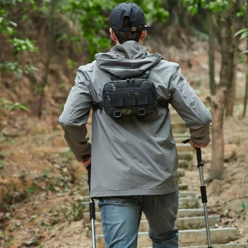 Bolsa tática, bolsa de peito, bolsa frontal, à prova d'água, molle, nylon, mochila de escalada, acampamento, caça ao ar livre, mochila de viagem, colete_voghion.com