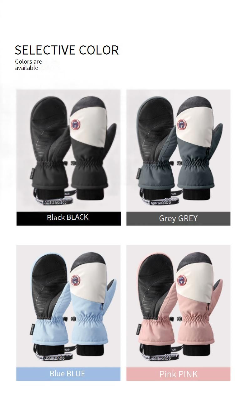 Winter Snowboarding Gloves - Waterproof, Windproof, Touchscreen Compatible, Non-Slip & Warm Gloves For Skiing, Cycling & Outdoor Activities_voghion.com