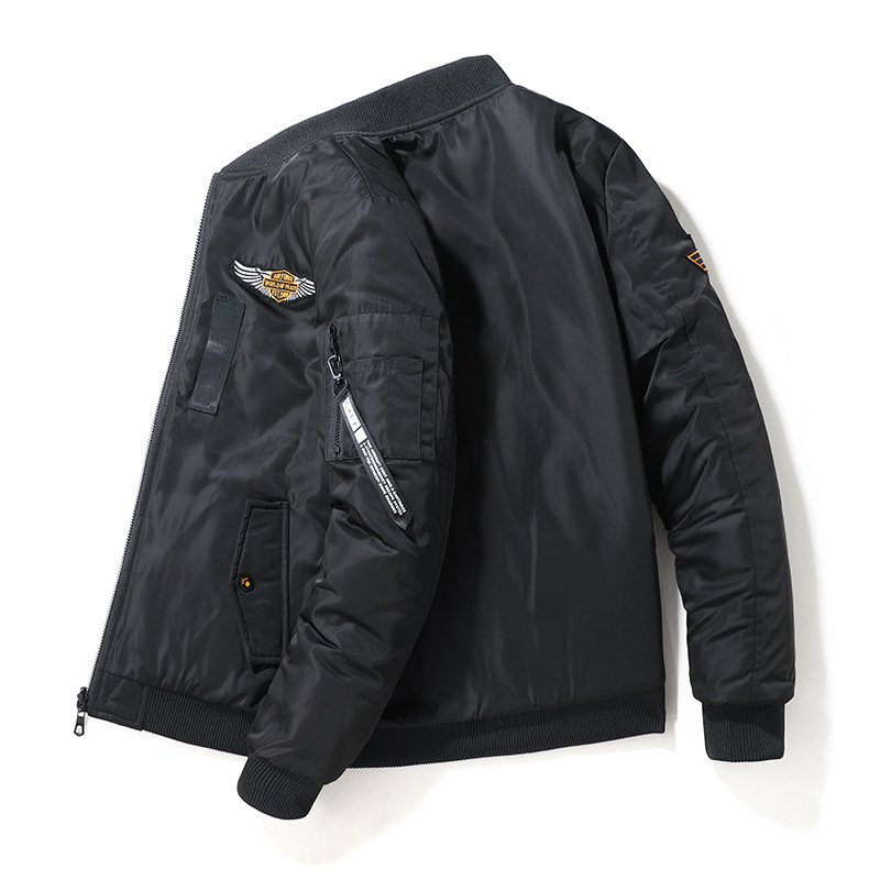 C Men's Casual Jacket Autumn And Winter Double-Sided Cotton Clothing Pilot Trendy Brand Tooling Large Size Thickened Baseba_voghion.com