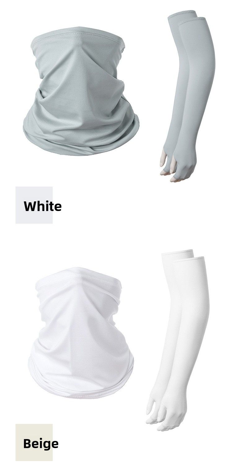 Ensemble de protection solaire pour le sport, foulard de cyclisme, soie glacée, séchage rapide, respirant, pêche, cou, manches, équipement_voghion.com