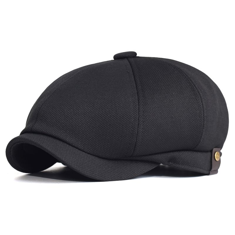 Offre spéciale printemps été respirant gavroche en plein air rétro décontracté béret chapeaux octogonal chapeau mode solide casquettes plates_voghion.com