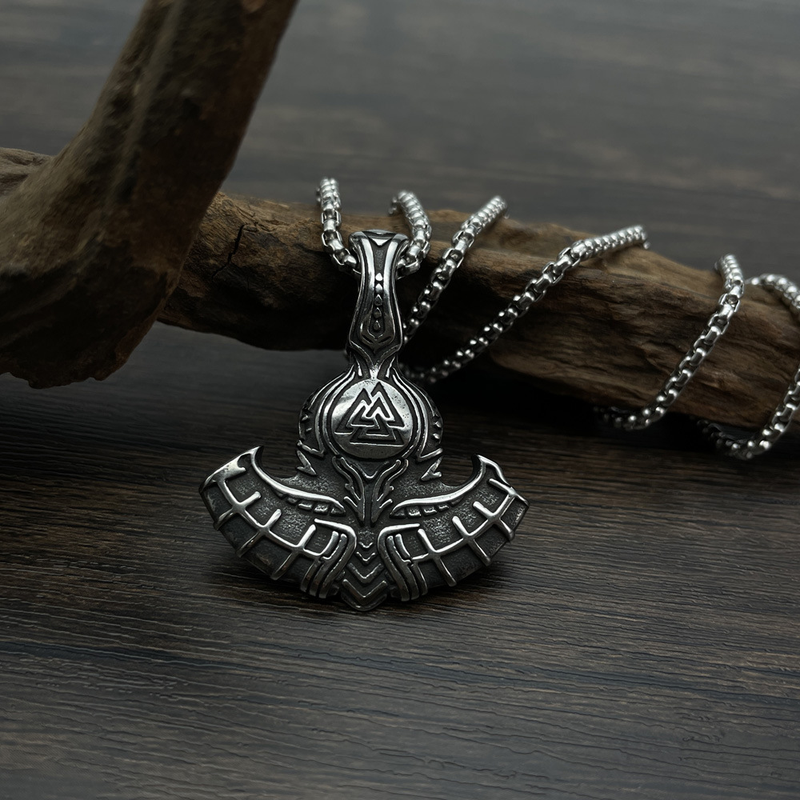 Boat Anchor Triangle Pendant Personality Titanium Steel Necklace For Men_voghion.com