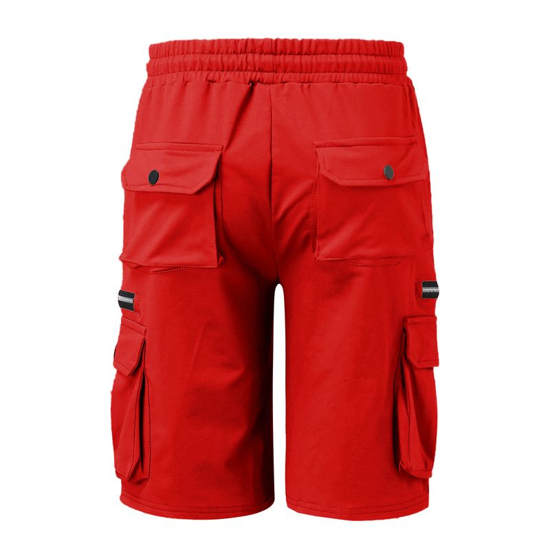 Europäesch an amerikanesch Männer Summer Overalls Hosen Kotteng locker Plus Size Fënneft Hosen Männer Multi-Täsch Casual Hosen_voghion.com