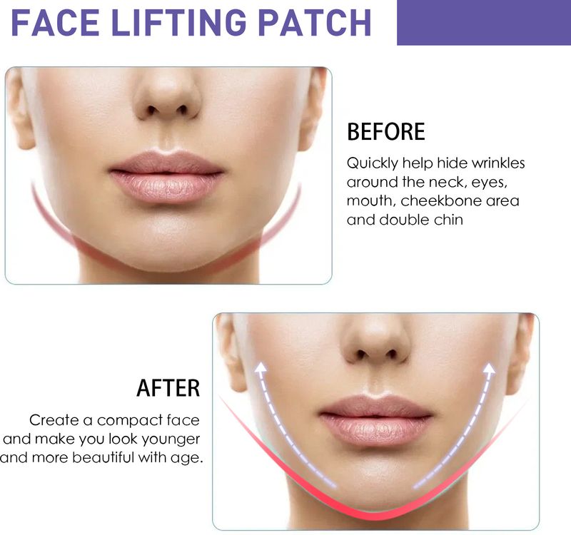 Máscara de elevação EELHOE: lifting facial, firmeza, queixo firme, linhas finas atenuadas, máscara facial de semente de melão em formato de V_voghion.com