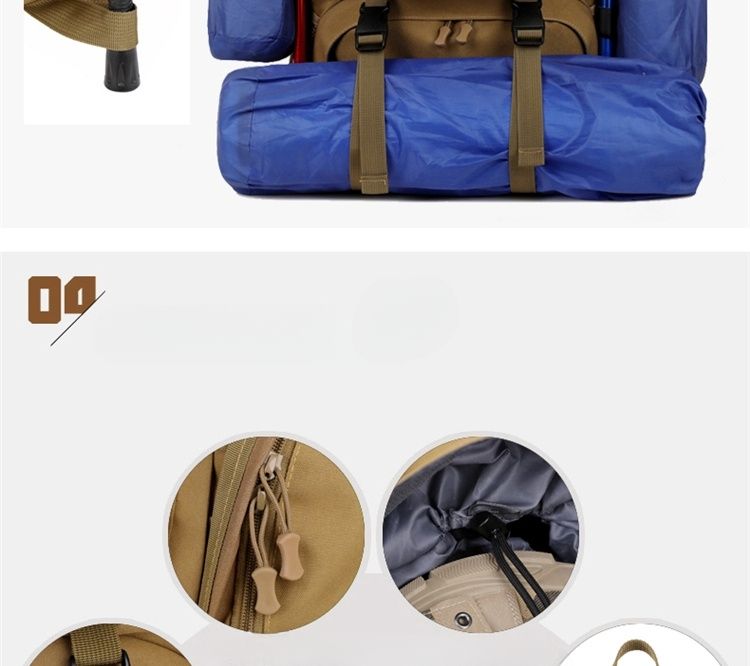 Nowa torba turystyczna o dużej pojemności 50 l, trekkingowa, kempingowa, podróżna, wodoodporna, unisex, codzienna_voghion.com