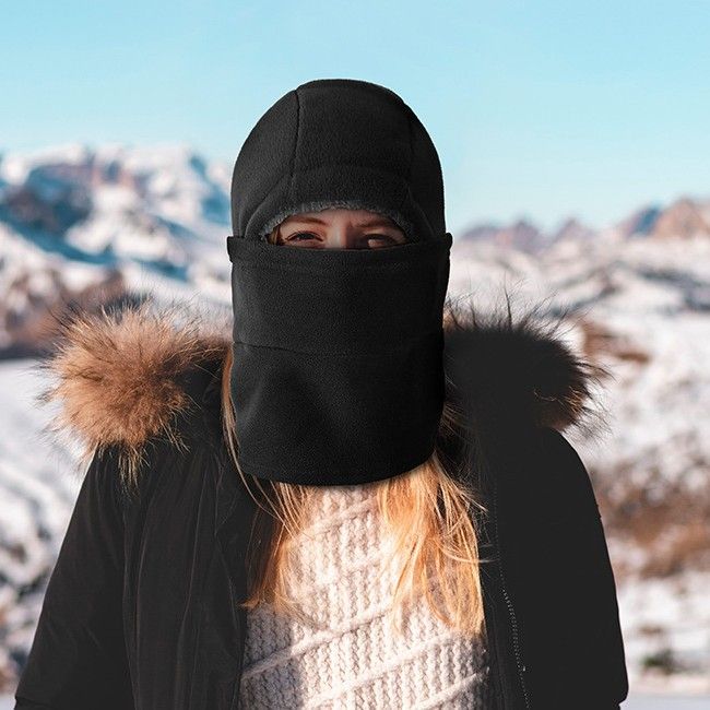 Cagoule d'hiver coupe-vent pour homme, masque de ski, écharpe à capuche, chapeau pour temps froid, cache-cou_voghion.com