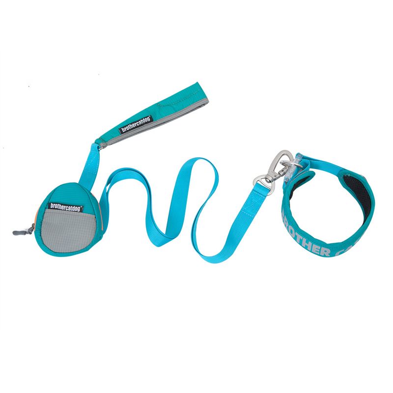 Coleira para animais de estimação anti-fuga, bolsa para lanches, guia para passear com cães, conjunto confortável_voghion.com