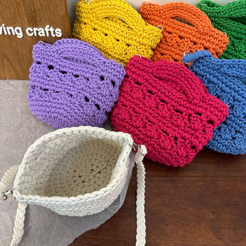 Summer Trend Handwoven Rope Art Crossbody For Women 25 New Ins Style Casual Travel Commuting Beach Bag_voghion.com