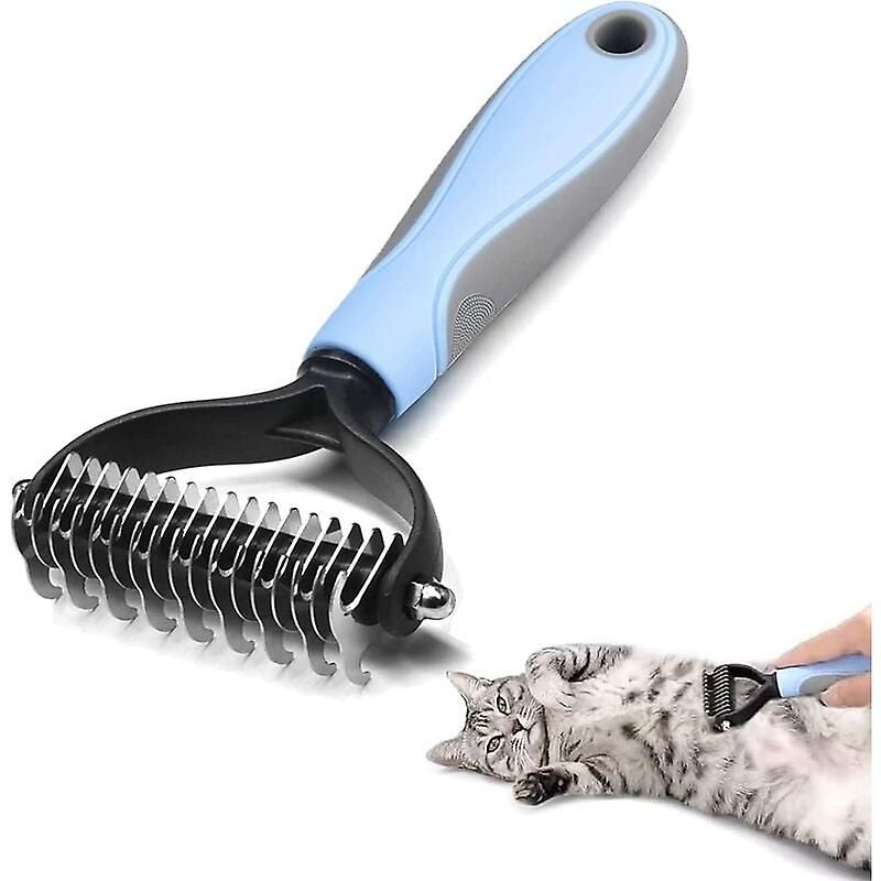 Stainless Steel Dog Cat Brush Grooming Rake for Dog Cat Remove Undercoat_voghion.com