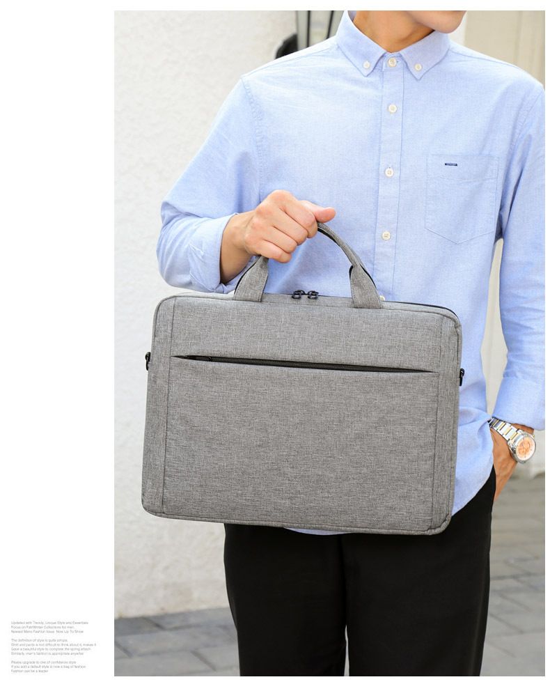 Laptop Oxford cloth shoulder crossbody bag Business handbag briefcase_voghion.com