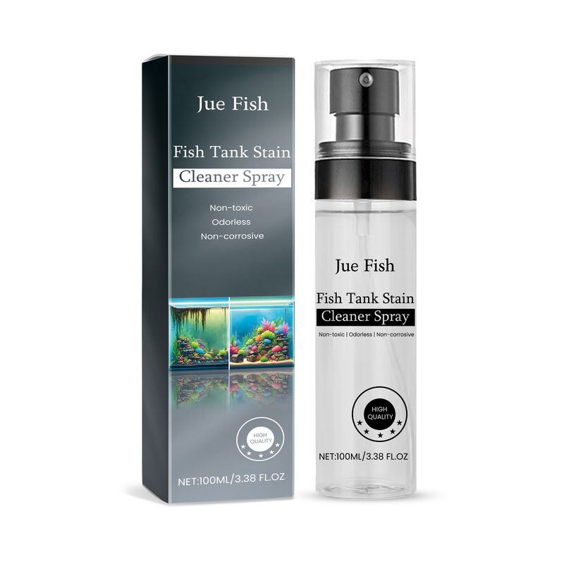 Jue-Fish Tank Stain Cleaning Spray, Stain Cleaning And Descale No Residue No Damage To Fish Cleaning Spray_voghion.com