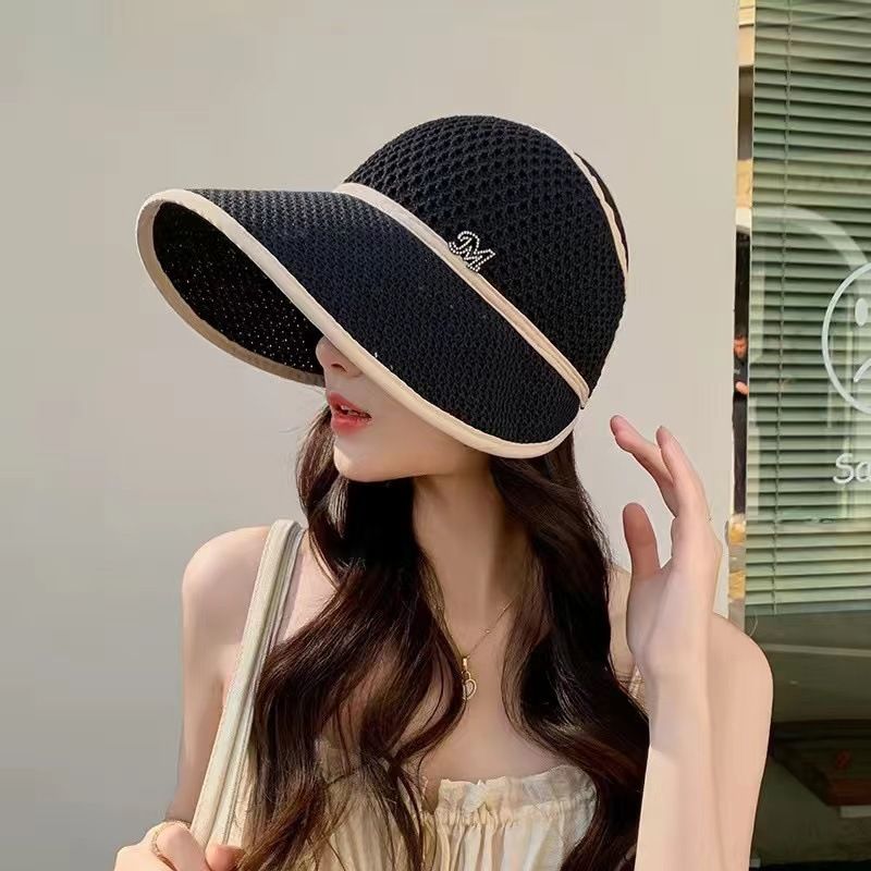 Vasarā Vecāka gadagājuma cilvēku cepure Dāma Māte Saules cepure Sejas aizsardzība Saules aizsargkrēms Elpojošs Plānas karnīzes Tukša saules cepure_voghion.com