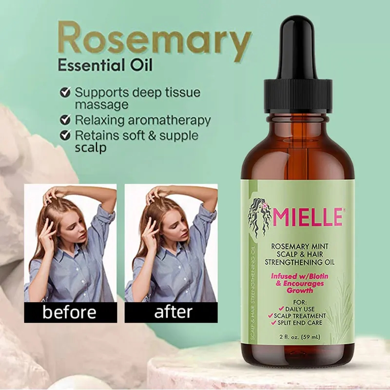 Rosmarinöl, Minze, Kopfhaut- und Haarstärkungsöl für die Haarpflege, 59 ml_voghion.com