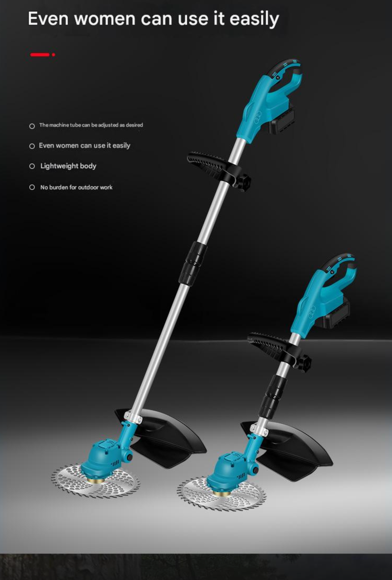 Cortadora de césped eléctrica de batería de litio, multifuncional, pequeña, de mano, para el hogar, recargable_voghion.com