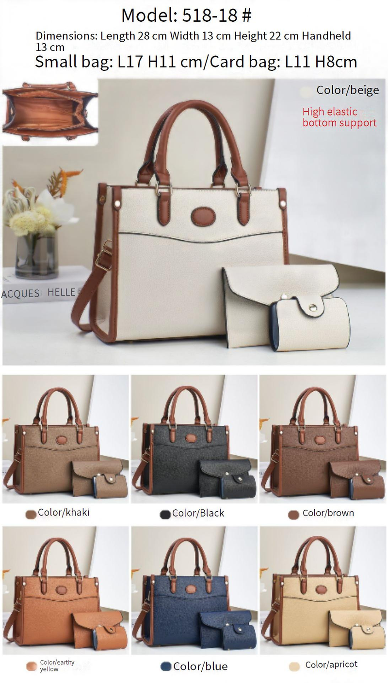 Women's Bags Three Piece Mother And Child Bag Taizhou Women's Bag Fashionable Shoulder Bag Versatile Handbag Travel High End Bags_voghion.com