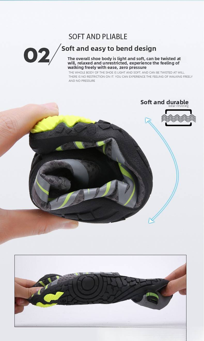 Unisex Quick-Dry Water Shoes – Barefoot Aqua Socks For Swimming, Beach & Light Hiking With Anti-Slip & Massage Sole (Multiple Colors)_voghion.com