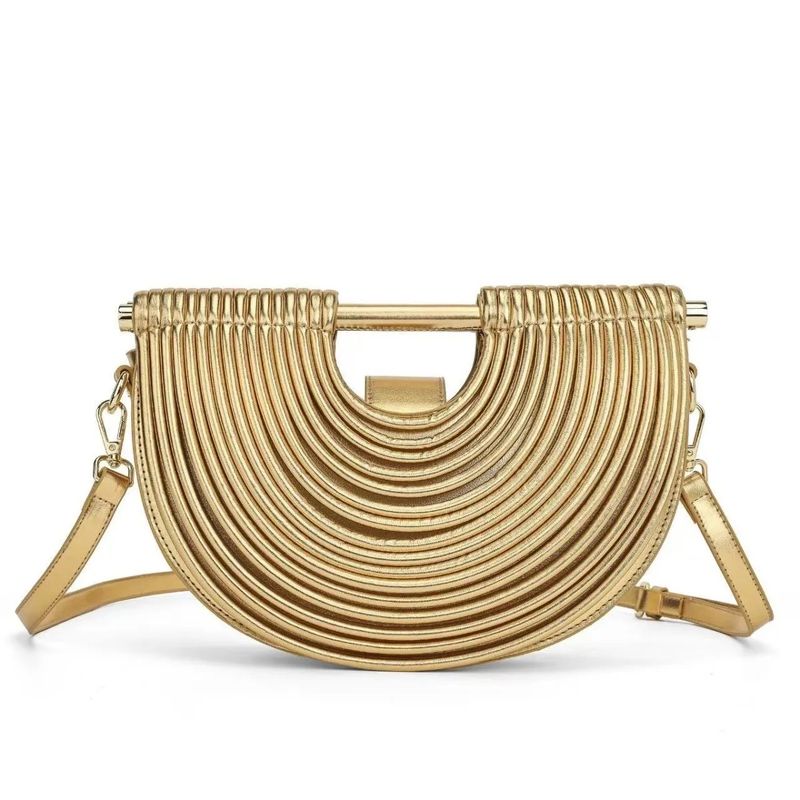 QUMEE&ME'S Woven Noodle Half-Moon Handtasche - Bambus Griff Crossbody für Abend & Alltag_voghion.com