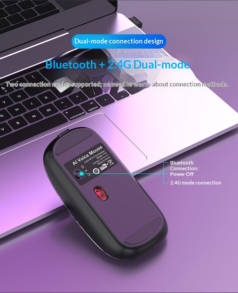 NeoGear Factory Neue KI-Smart-Maus V11 mit 5 Tasten, Dual-Modus, Bluetooth-Übersetzung, Schreiben, Zeichnen, Formular-PPT, Spracheingabe_voghion.com