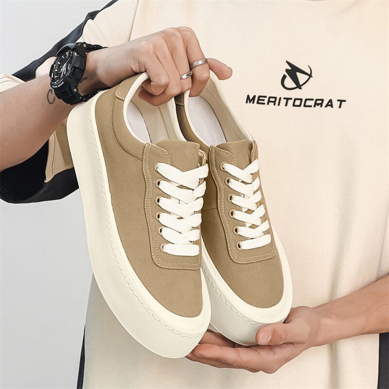 2025 New Ummer Breathable Korean Verion Veratile Port And Leiure Board Men' Imple Thick Oled Canva Trendy_voghion.com