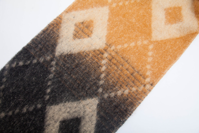 Dicker Mohairschal für Damen, Unisex, mit groben Quasten_voghion.com