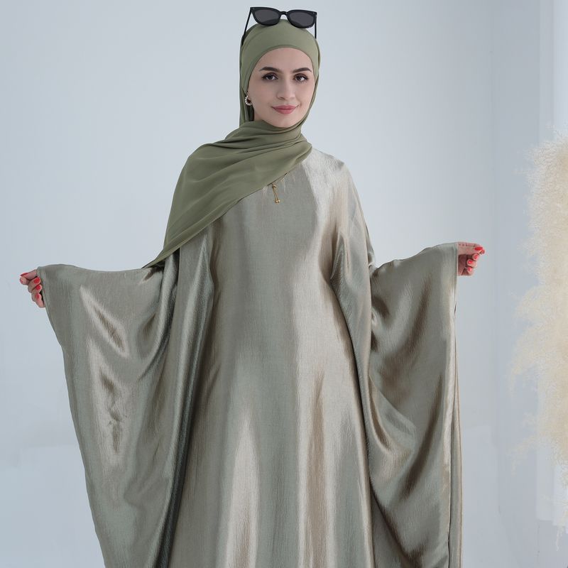 Dámské oblečení blízkovýchodní lesklé šaty abaya_voghion.com