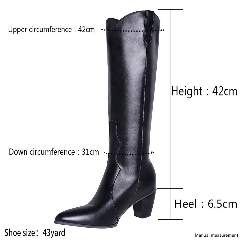 Fashion plus-size pointed over-the-knee boots for women_voghion.com