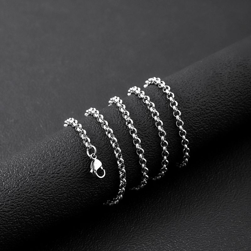 Titanium Non-Fading Snake Bone Men's Necklace Hip Hop Cuban Stainless Steel Sweater Clavicle Chain_voghion.com