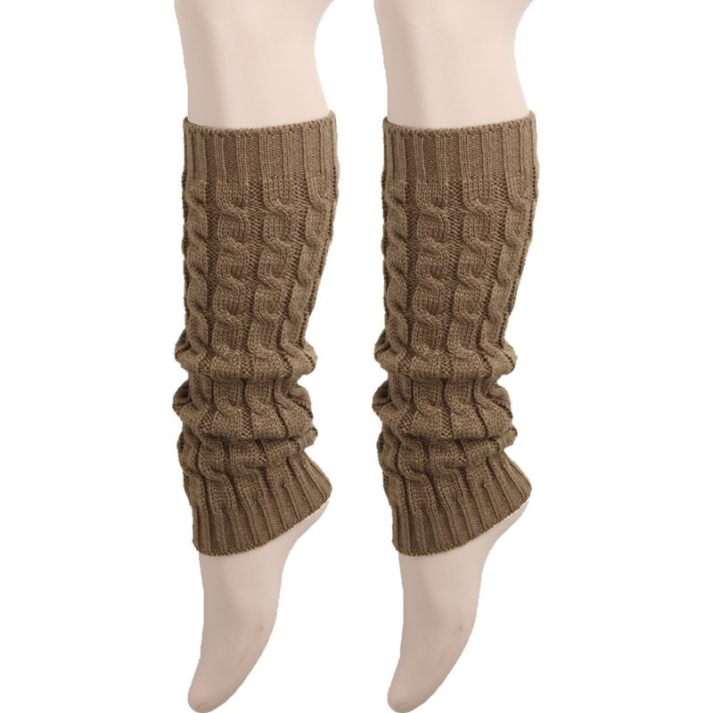 Grobe Wollsocken, Beinwärmer, gestapelte Socken im koreanischen Stil, gestrickte Beinabdeckungen für Herbst und Winter, grenzüberschreitende, achtstellige, gedrehte Beinschutzstiefel_voghion.com