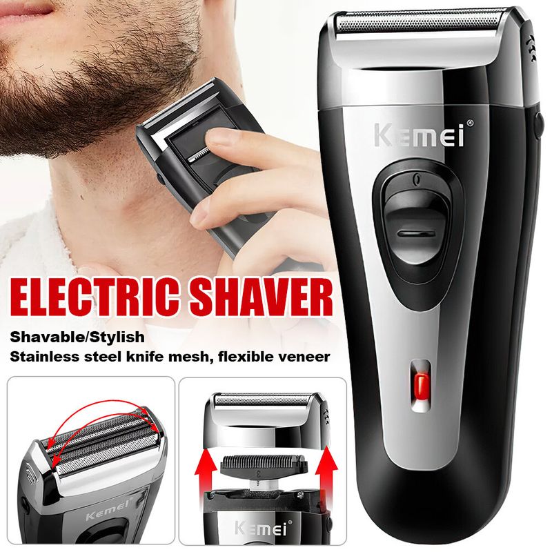 Herren USB Elektrorasierer Trimmer Razor Wiederaufladbare Haar Bart Rasiermaschine_voghion.com