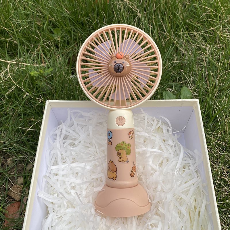 Neuer leistungsstarker Mini-USB-Cartoon-kompakter tragbarer wiederaufladbarer Handventilator_voghion.com